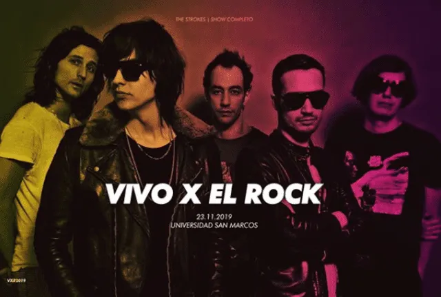 The Strokes es una de las bandas más esperadas para el Vivo x el rock