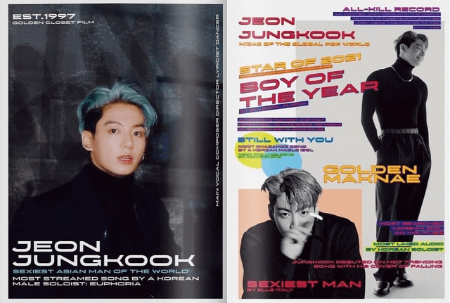 Portada de Jungkook de BTS en la revista Big Issue Korea, edición enero 2022. Foto: Jungkook_SNS