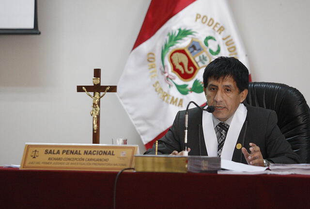  El juez Richard Concepción Carhuancho es el encargado de realizar las audiencias de control contra Alejandro Toledo. Foto: Andina    