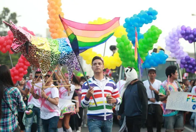  Marcha LGBT en Lima, Perú. Foto: Andina   