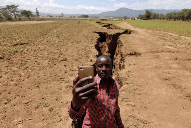 El Rift de África Oriental, que se extiende desde el Mar Rojo hasta Mozambique, indica un lento proceso de separación del continente, generando actividad sísmica y volcánica. Foto: temblor.net El Rift de África Oriental, que se extiende desde el Mar Rojo hasta Mozambique, indica un lento proceso de separación del continente, generando actividad sísmica y volcánica. Foto: temblor.net