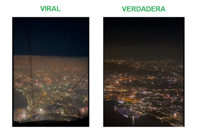 <em>Comparación entre el video viral y el verdadero. Foto: captura de X</em>   