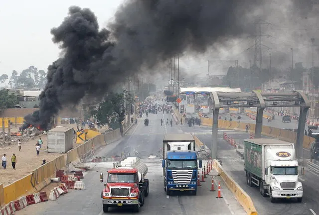  Protestas en casetas de peaje de Puente Piedra en 2017. Foto: ANDINA/Melina Mejía<br><br>    