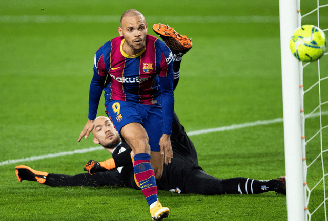 Braithwaite no colmó las expectativas en Barcelona. Foto: AFP