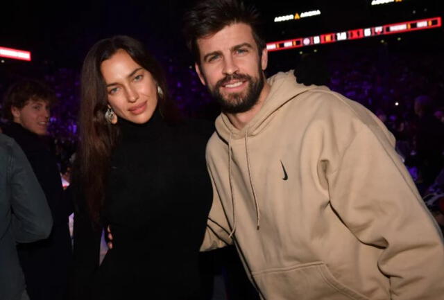 Piqué e Irina Shayk en un partido de la NBA. Foto: Best image