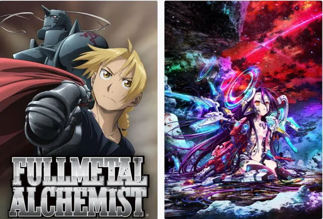 Fullmetal Alchemist/No Game No Life. Foto: Netflix