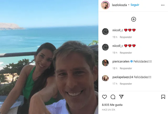 Laszlo Kovacs se compromete con Mili Asalde. Foto: Laszlo Kovacs/Instagram.