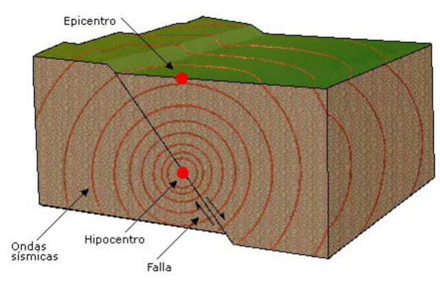 Imagen de un sismo y sus partes. Foto: Ecoexploratorio.    