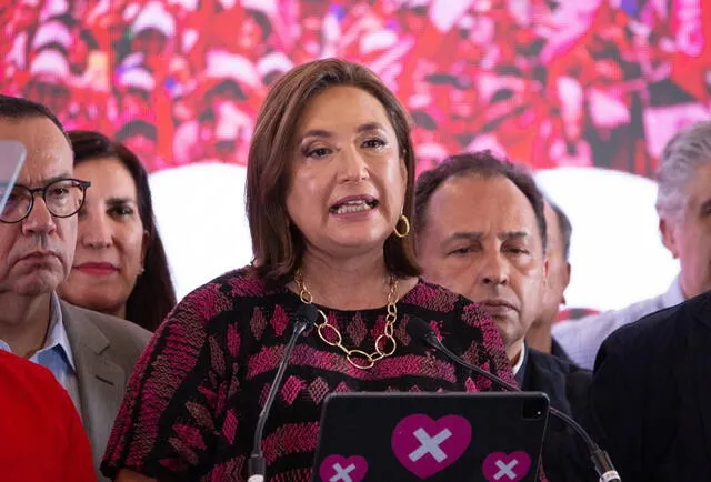 Xóchitl Gálvez y Jorge Álvarez Máynez aceptaron los resultados preliminares. Foto: AFP.    