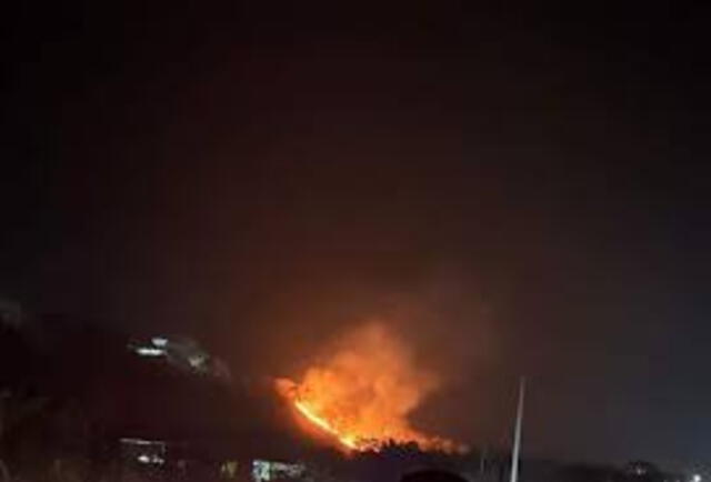  Incendio forestal en Lambayeque, Cajamarca. Foto: Chiclayo Noticias   