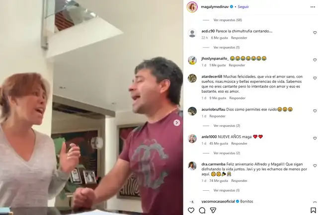 Magaly y Alfredo Zambrano. Foto: Instagram Magaly y Alfredo Zambrano. Foto: Instagram