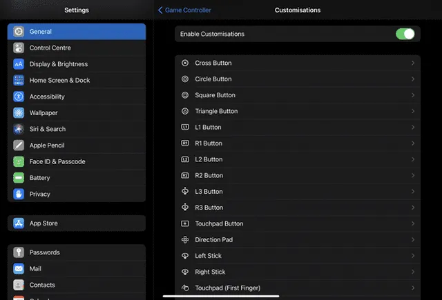 Nuevo panel de configuración. Foto: Touch Arcade