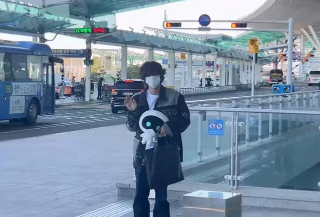 Jin en Incheon. Foto: captura/kmedia