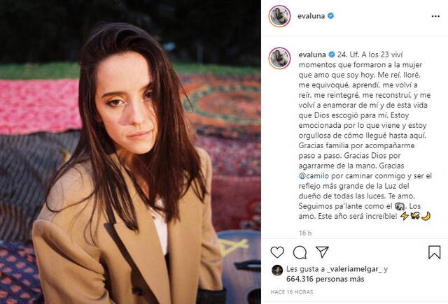 Evaluna celebra sus 24 años. Foto: Evaluna Montaner/ Instagram