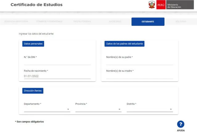 Sigue los pasos para poder sacar tu certificado de estudios secundarios desde plataforma web del Minedu. Foto: captura web - Minedu