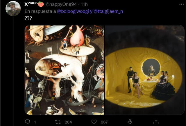 Referencias de pinturas en "Feel my rhythm" de Red Velvet. Foto: captura Twitter