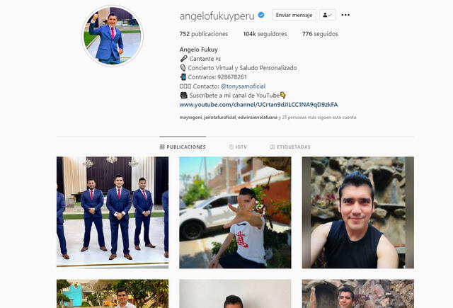 Angelo Fukuy en Instagram