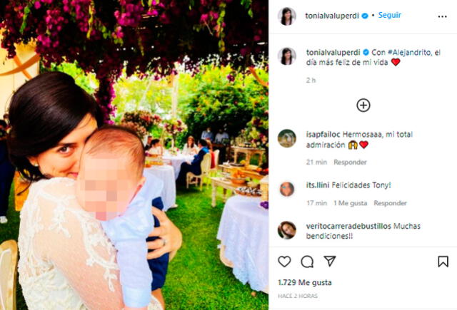 María Antonieta Alva recibió muchas felicitaciones de parte de sus seguidores en las redes sociales. Foto: María Antonieta Alva/Instagram.