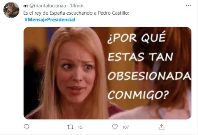 Meme Castillo. Fuente: Twitter