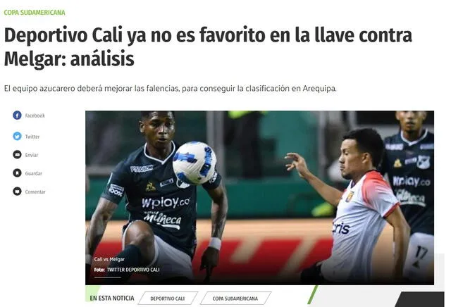Impresiones de los medios colombianos. Foto: Futbol Red