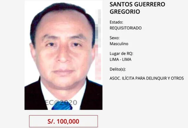 Gregorio Santos en el Programa de recompensas.