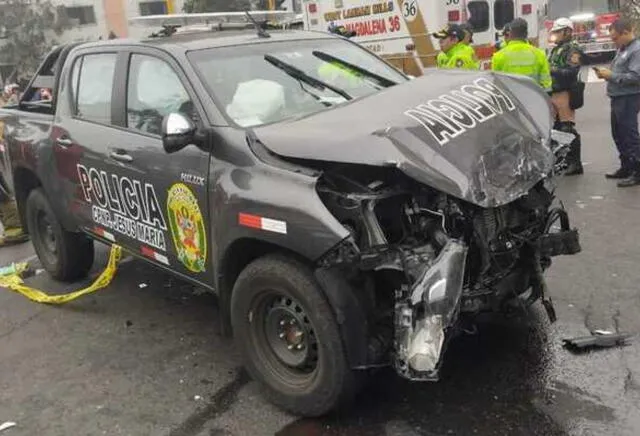  Accidente en la Av. Brasil dejó al menos 5 heridos. Foto: Difusión   