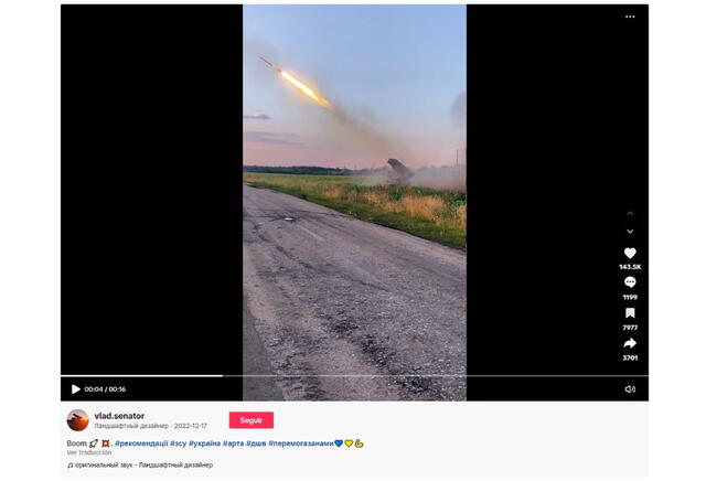<em>Clip de similar naturaleza publicado por el mismo usuario. Foto: captura de TikTok</em>   