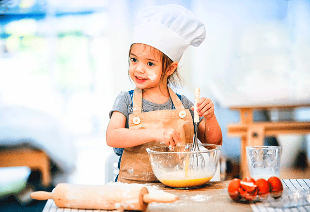 En estos talleres, el niño aprenderá y desarrollar las habilidades culinarias que posea