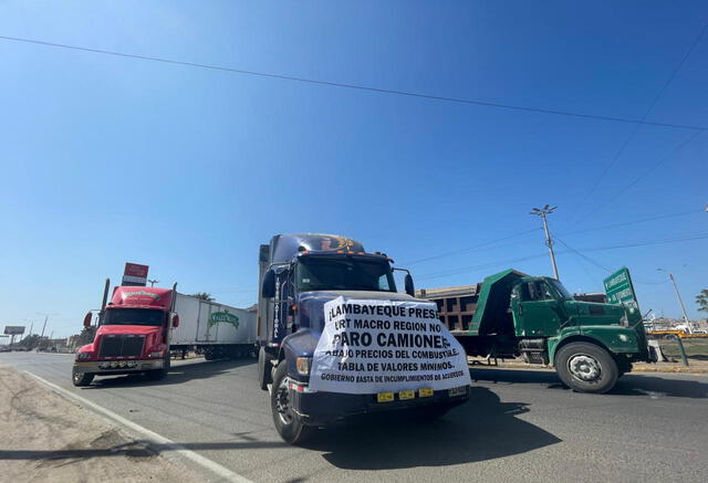 Paro de transportistas en Chiclayo