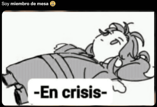Memes por ser miembro de mesa. Foto: captura de pantalla.