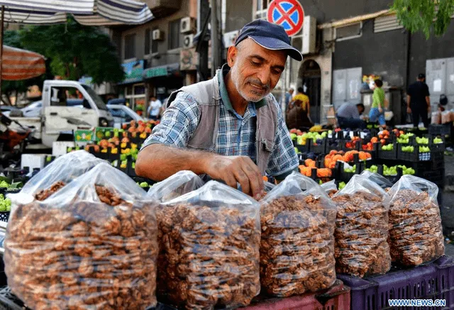Mercado en Damasco, Siria. Foto: Xinhua    