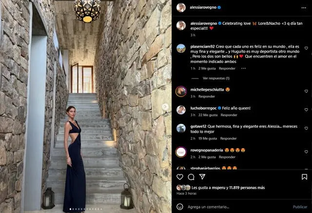  Alessia Rovegno compartió un emotivo momento en sus redes sociales. Foto: Captura Instagram   