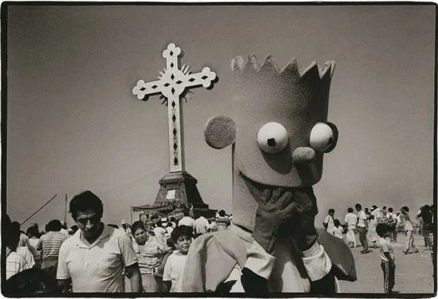  “Bart Simpson en el cerro San Cristóbal, Rímac, Lima” (1992). Colección Jan Mulder.    