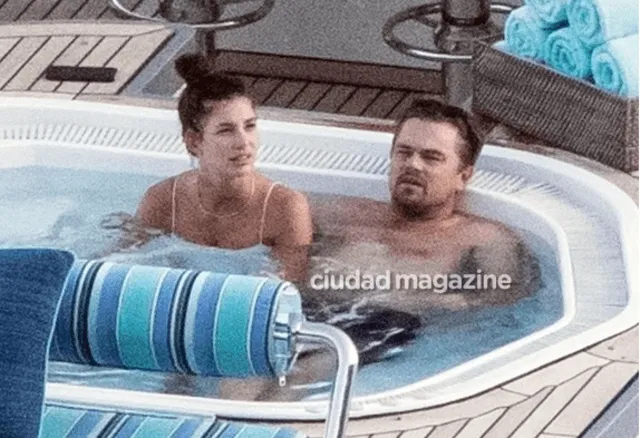 Leonardo DiCaprio y su novia Camila Morrone son captados muy cariñosos en un jacuzzi 