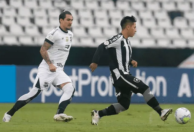 Lecaros realizó una asistencia cuando debutó con Botafogo. Foto: Botafogo