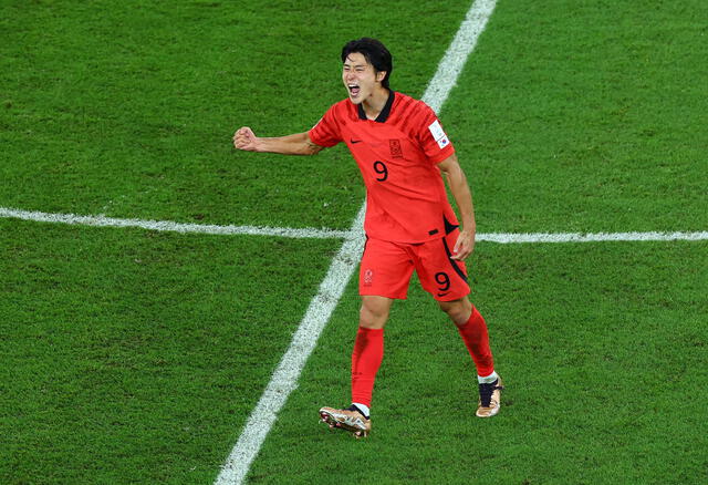 Cho Gue Sung celebra doblete en partido Corea del Sur vs. Ghana. Foto: AFP