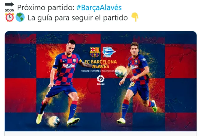 Barcelona vs. Alavés EN VIVO: fecha, hora y canal de la Liga Santander