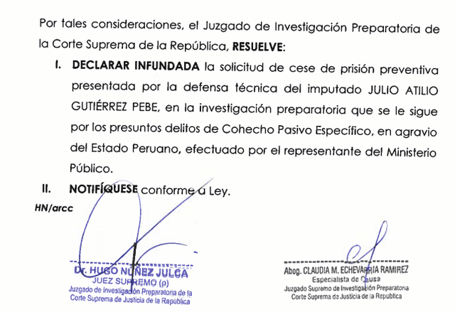 Resolución Julio Gutiérrez.