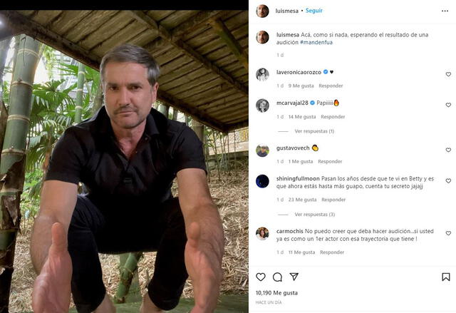 El actor Luis Mesa es muy activo en sus redes sociales. Hace poco abrió su cuenta de Tiktok. @luismesa El actor Luis Mesa es muy activo en sus redes sociales. Hace poco abrió su cuenta de Tiktok. @luismesa