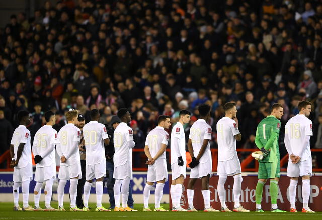 Arsenal antes del duelo contra Nottingham. Foto: Arsenal