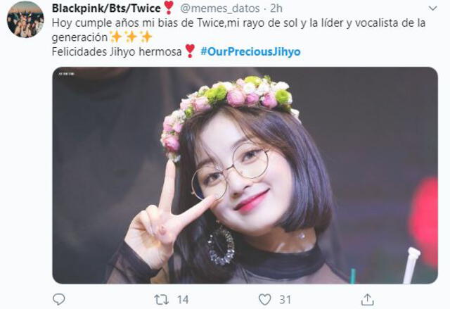 Cumpleaños Jihyo TWICE.