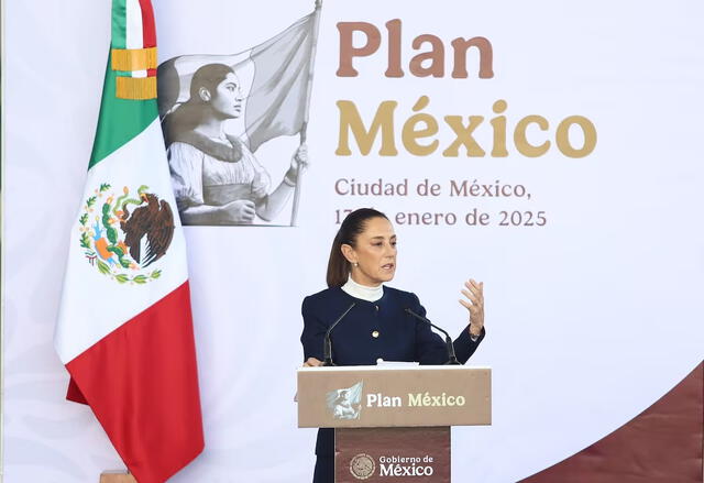  Claudia Sheinbaum presentó el "Plan México", con el que pretende volver al país en potencia mundial. Foto: Daniel Augusto   