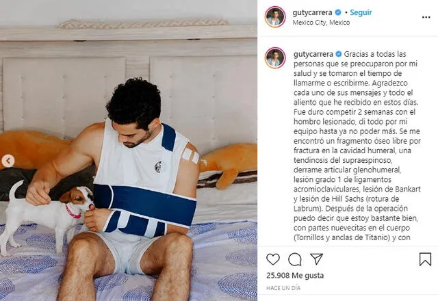 Guty Carrera en Instagram
