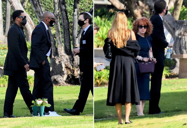 Los comediantes Dave Chapelle y Kathy Griifin asisitieron al funeral de Bob Saget. Foto: MEGA