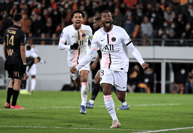 Wijnaldum anotó su primer gol con el PSG en la fecha 17 de la Ligue 1. Foto: EFE