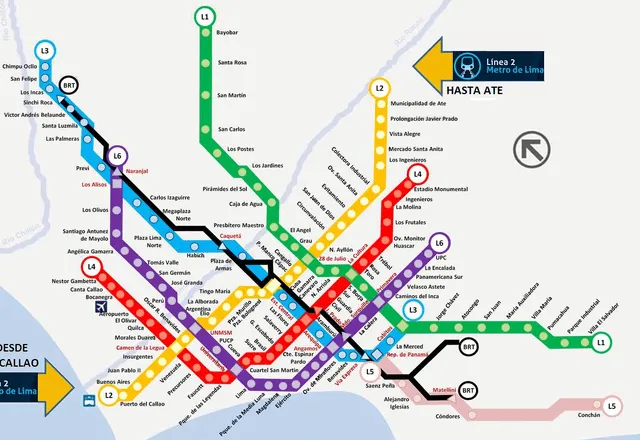 Cinco estaciones de la Línea 2 se inaugurarán este año. Foto: Desarrollo Urbano   