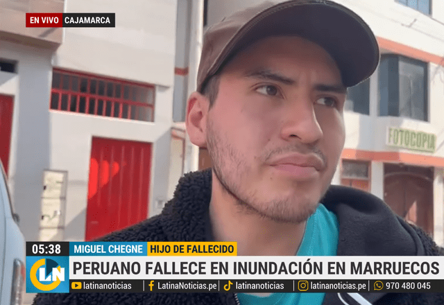  El hijo de Manuel Chenge declarando para Latina Noticias. Foto: captura de pantalla/Latina Noticias 