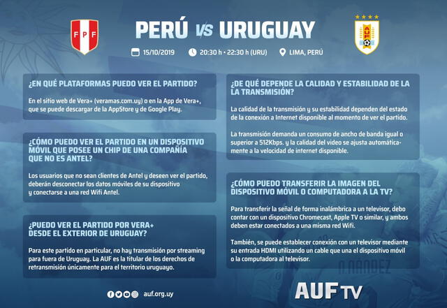 Uruguay vs. Perú: canales para ver el duelo amistoso internacional.
