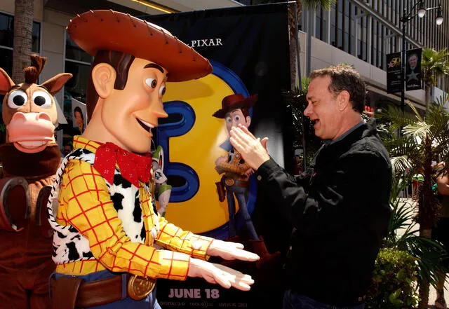 Tom Hanks fue la voz de Woody en la saga "Toy story"