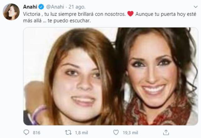 Anahí se pronuncia sobre muerte de Victoria, fan de RBD